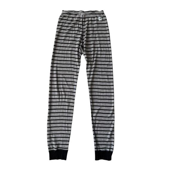 Polarn O. Pyret Striped Merino Wool Base Layer Pants Size 10-12y - Picture 1 of 4